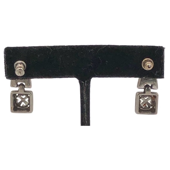 BRIGHTON TRIBECA Heart Scroll Silver Post Drop Dangle Earrings - Picture 4 of 7